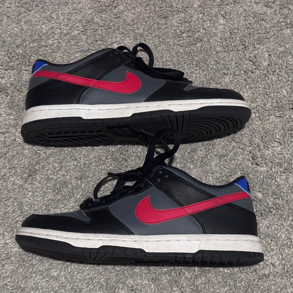 Nike Dunk Low GS- Black/University Red-White